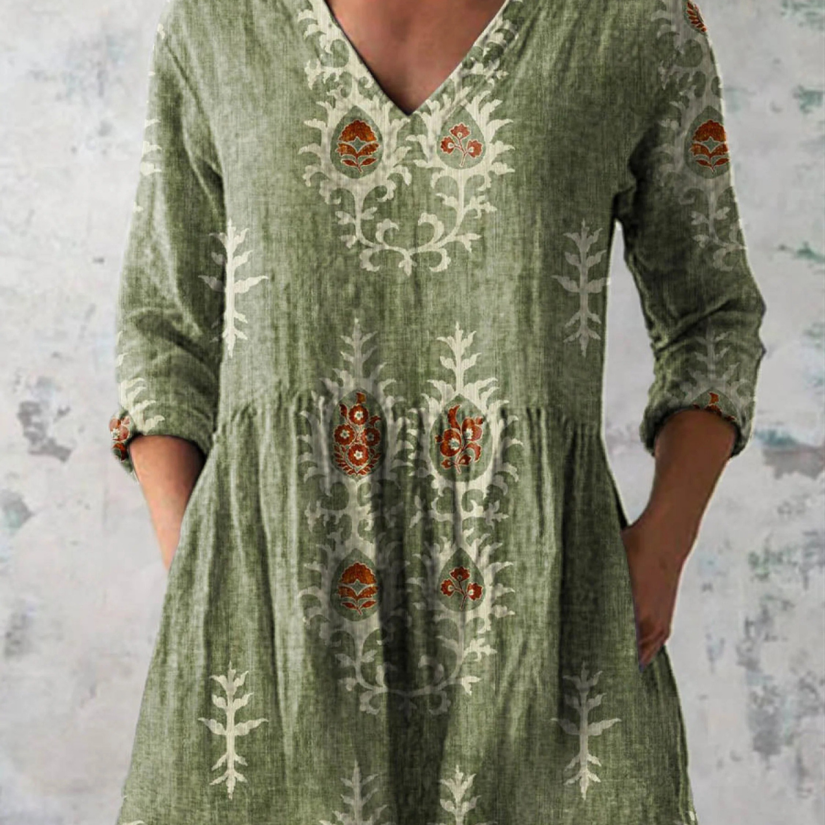 Blair | Lange Bluse mit ausdrucksstarkem Muster