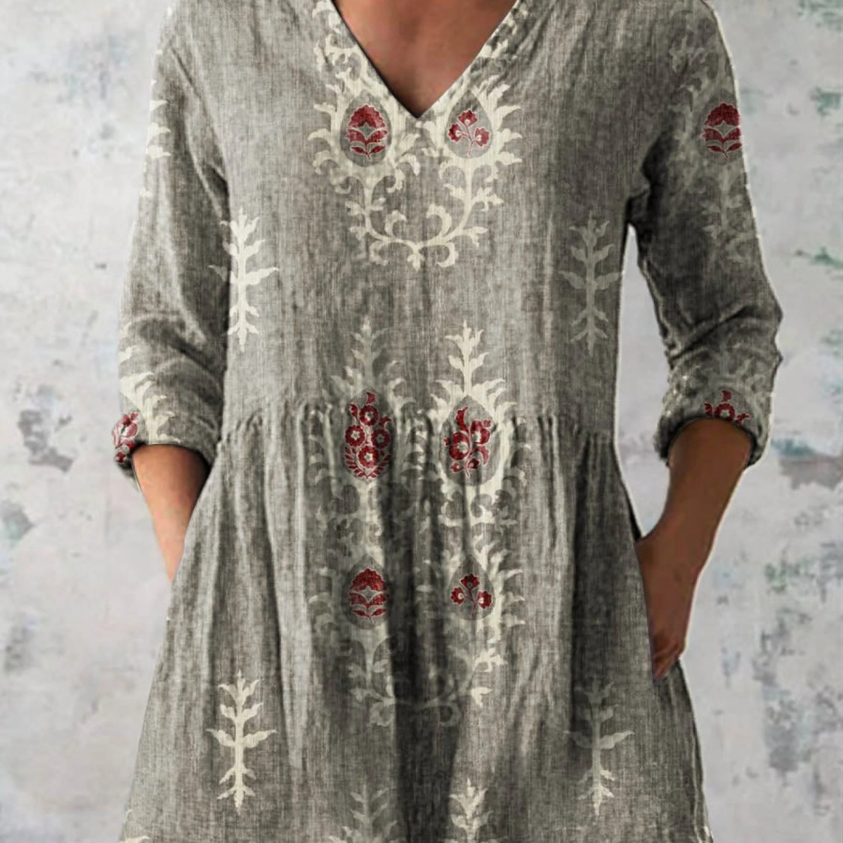 Blair | Lange Bluse mit ausdrucksstarkem Muster