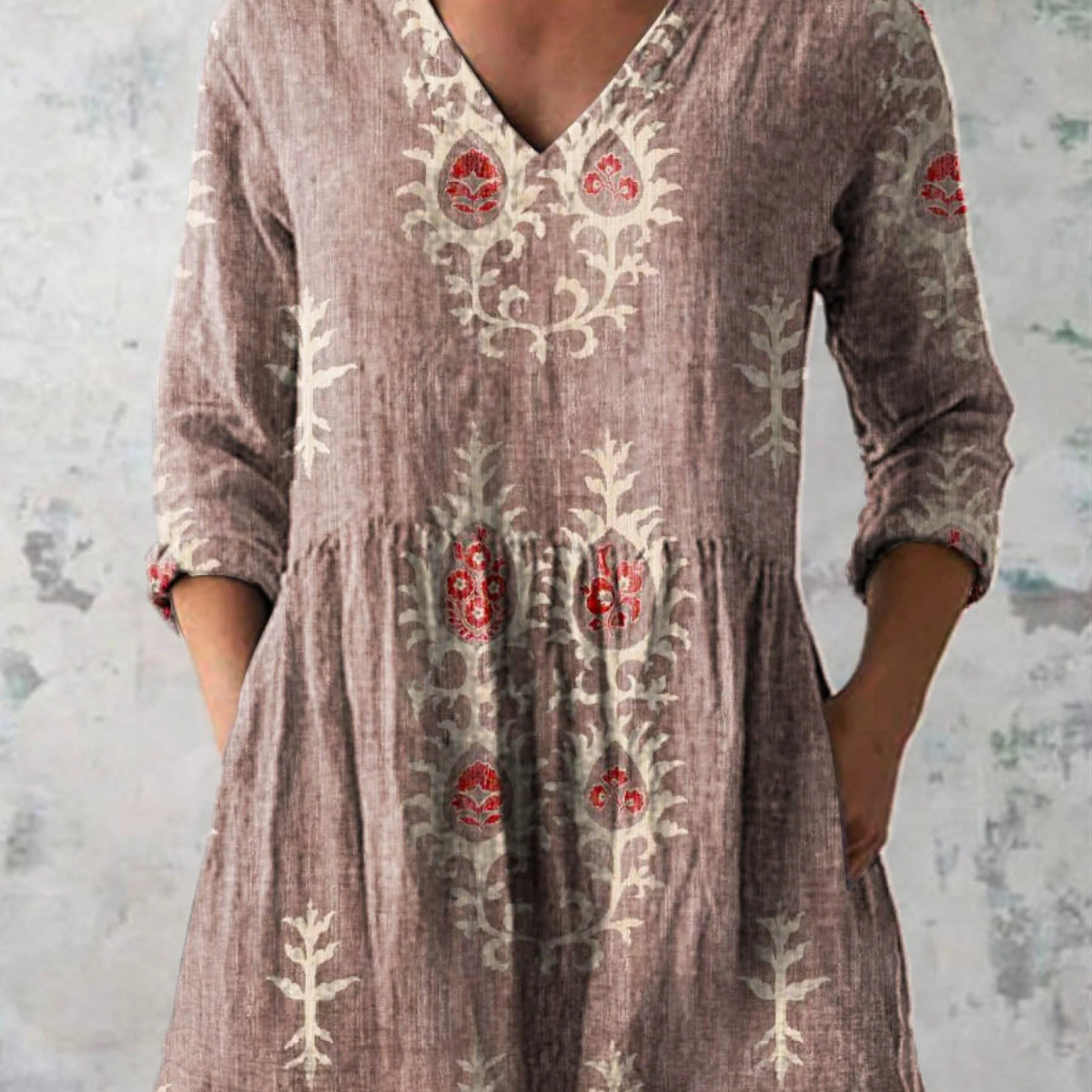 Blair | Lange Bluse mit ausdrucksstarkem Muster