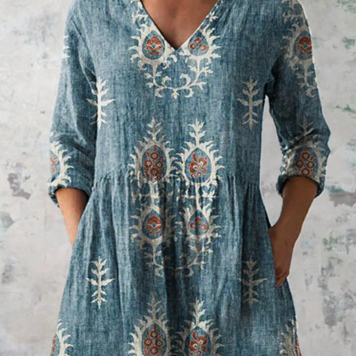 Blair | Lange Bluse mit ausdrucksstarkem Muster