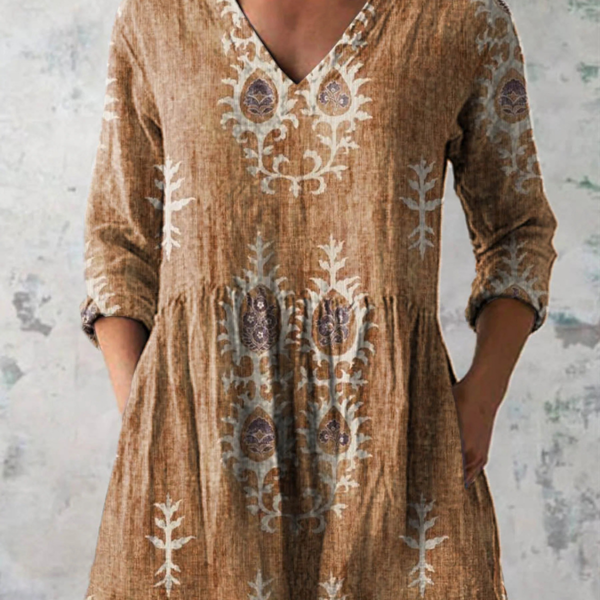 Blair | Lange Bluse mit ausdrucksstarkem Muster